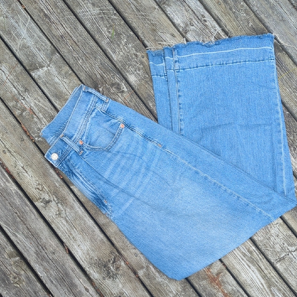 GAP Light Blue Women's Wide Leg Jeans